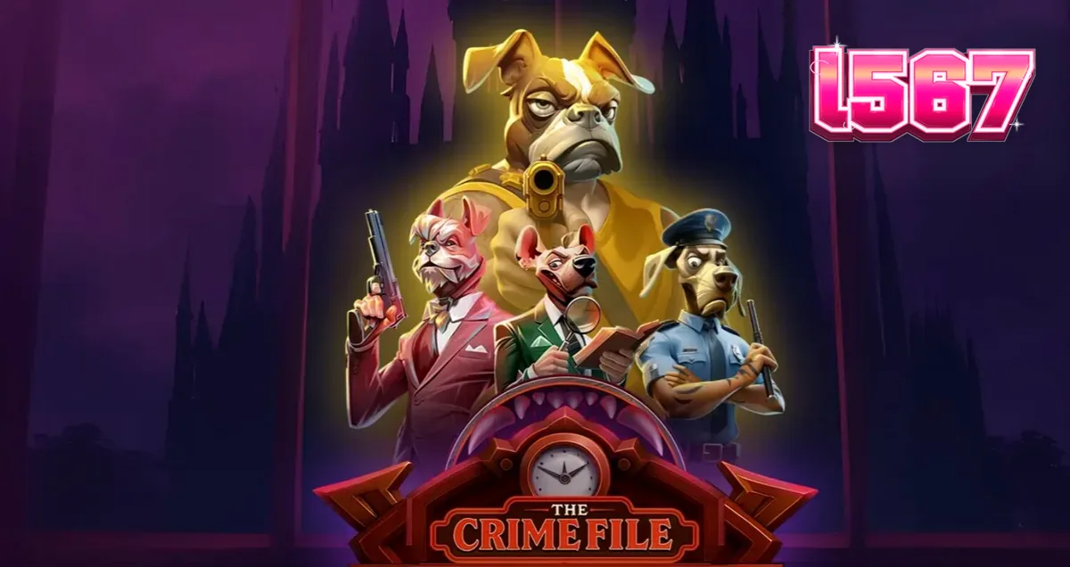 Cena noir com detetive canino em The Crime File